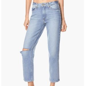 Paige high rise Sarah straight deconstructed sz 28